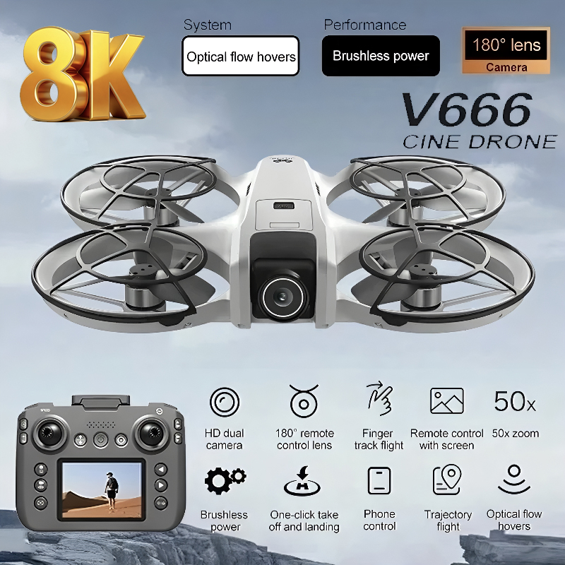 Drone Kit Tricopter - Neue V666 Mini Drone 4K Professionelle